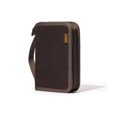 Imagem de LOCHBY Field Folio A6 | Capa para notebook com zíper | Tela encerada resistente à água | Perfeita para viagens, arte, Bullet Journal