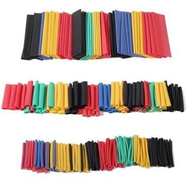 Imagem de Tubo termorretrátil com 328 tamanhos, 8 tamanhos, kit de tubo de isolamento elétrico industrial para reparo de fios de cabo