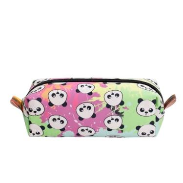Imagem de Estojo Infantil Escolar Espaçoso Porta Lápis Grande Fofinho Panda Menina