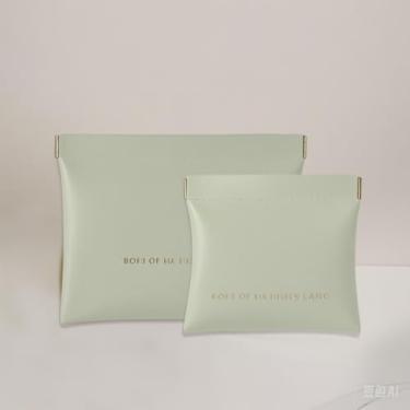 Imagem de Bolsa de cosméticos com bolso de poliuretano, organizador portátil para fone de ouvido, sem zíper, organizador feminino Popper (verde), Verde, Large+Small, Funcional