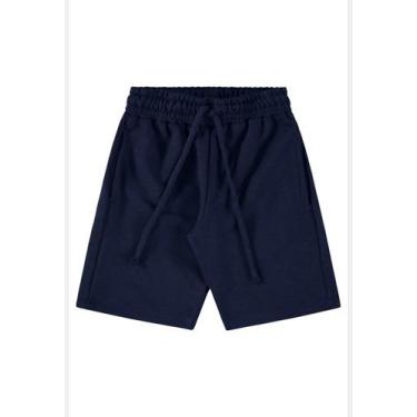 Imagem de Bermuda Básica Infantil para Meninos Up Baby, Azul marinho, 3