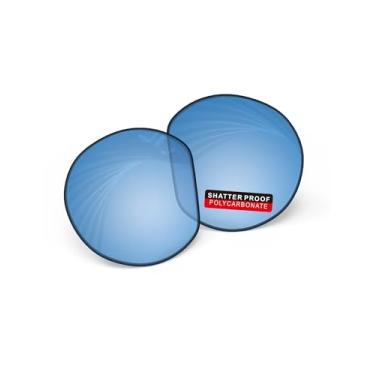 Imagem de iLikeo Lentes de reposição PRO+ policarbonato não polarizadas para óculos de sol Oakley Meta HSTN OW8002 51 mm - HD azul