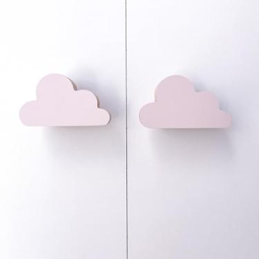 Imagem de 10 Puxadores Nuvem Rosa Infantil Gaveta Cômoda Móveis Porta