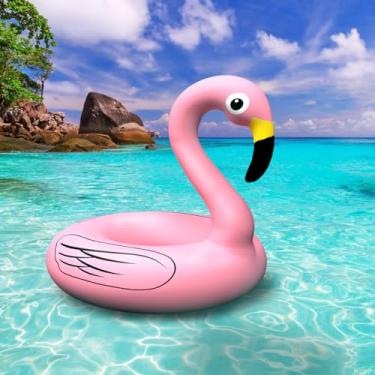 Imagem de Bóia Inflável Flamingo para Piscina - Para Adultos e Crianças