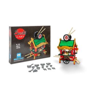 Imagem de Conjunto de construção Brick Loot Mini City Sushi Cart Bar 268 peças