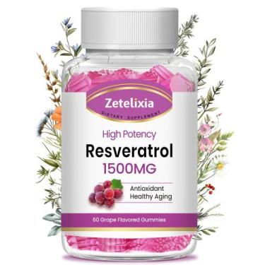 Imagem de Suplemento Zetelixia Resveratrol Gummies Sugar Free 60 ct