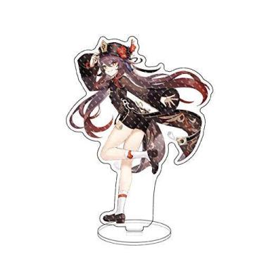 Imagem de Figura de suporte em acrílico Rainteam Genshin Impact Hutao 15cm