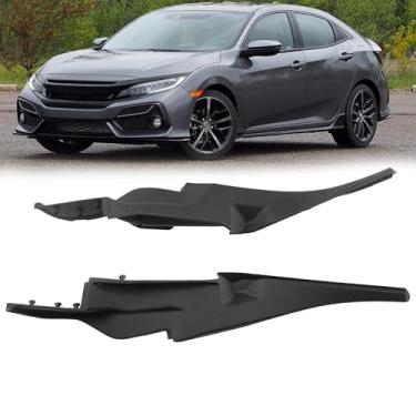 Imagem de YzusGomumu 74270-TEA-T00 2 peças de protetores de dobradiça de acabamento da tampa lateral do para-lama compatíveis com Honda Civic 2017 2018 2019 2020 capa do motor do limpador de para-brisa