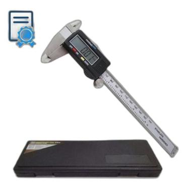 Imagem de Paquímetro Digital 150Mm Inox Com Certificado Rastreável Rbc