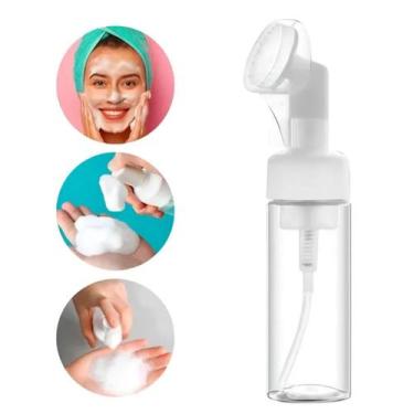 Imagem de Frasco Pump Espumador Higienizador Silicone para Limpeza Facial Skin C