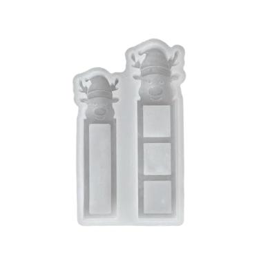 Imagem de UGPLM Modelo de vela de Natal, enfeite natalino leve e charmoso para fabricação de velas, fundição de velas, artesanato em resina, presentes, Cervo