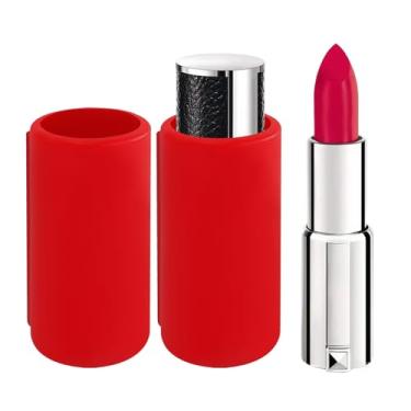 Imagem de Lyxheth 2 peças de suporte de protetor labial de carro, suporte de batom para carro, suporte de batom para veículos, protetor labial universal, sem derretimento, acessórios internos de carro, adequado