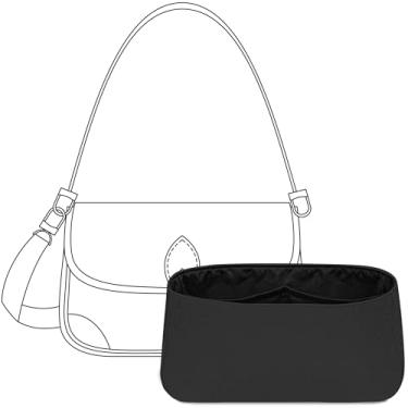 Imagem de FANJI Project Inserção organizadora de bolsa para LV Diane, ajuste personalizado interno premium, preto fosco, leve, resistente à água