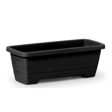 Imagem de KIT 3 FLOREIRAS - JARDINEIRAS EXTRA GRANDE 17,5 LITROS Ideal para Horta Caseira, Temperos, Flores e Plantas Ornamentais(Preto)