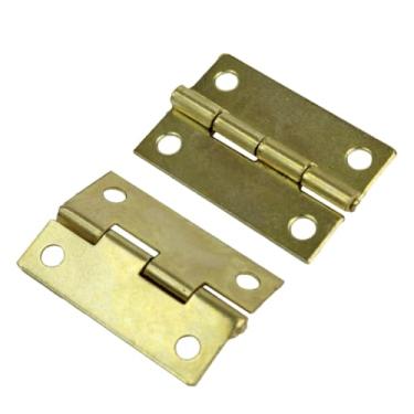 Imagem de Mini Dobradiça Dourada Com Parafuso Para Artesanato Caixas MDF Tampas Porta Joias (50, G - 3,6cm)
