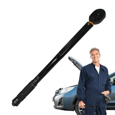 Imagem de Chave de torque de aço, chave de torque para rodas de carro | Chave de torque de metal de liberação rápida | Ferramenta de reparo preta, ferramenta manual portátil para substituição de vela de ignição