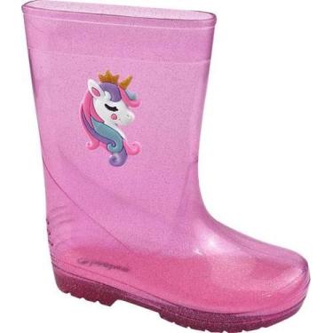 Imagem de Bota de chuva Galocha Infantil Masculino/Feminino Luelua, Unicòrnio, C