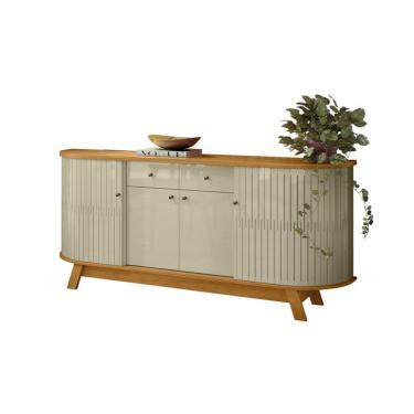 Imagem de Buffet Mônaco 4 Portas 2 Gavetas Cumaru e Opala