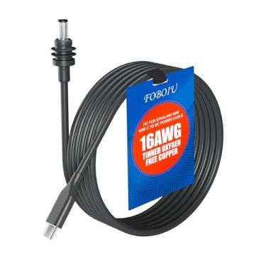 Imagem de Foboiu Cabo de alimentação Starlink Mini USB C para CC listado pela UL, cobre estanhado 16AWG OFC Starlink Mini USB C à prova d'água cabo cinza e mini kit Starlink para RV Power 2M/6,5FT
