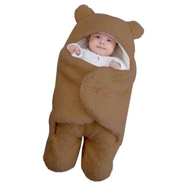 Imagem de Mantas Para Berço - Saco De Dormir Quente Em Polar,Manta Enrolável | Para Bebês De 3-6 Meses Meninas E Meninos Casa Viagem Hospital Banho Berço