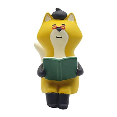 Imagem de Naroote Requintado Estátua de Mesa de Gato, Escultura de Animal Fofo, Ornamento de Resina, Ideal para Decoração de Estante de Sala de Estar (#13)