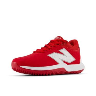 Imagem de New Balance Tênis feminino FuelCell Fuse V4 Turf Trainer Softball, Equipe vermelho/branco óptico, 8