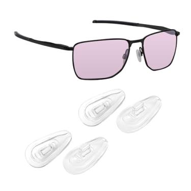 Imagem de Biyxpiv Kits de borracha de substituição para protetores de nariz para óculos Oakley Ejector OO4142, fácil instalação, 2 pares de almofadas de nariz