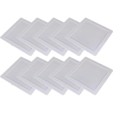 Imagem de Kit 10 Luminária Plafon Led Quadrado Embutir 18W 6500K Noll