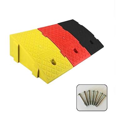 Imagem de MOMOBC Tapete de rampa de bicicleta, tapete de rampa, limite de cadeira de rodas fácil de transportar, adequado para calçadas, carros, scooters, motocicletas (entre em contato com o atendimento ao