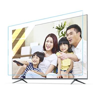 Imagem de uhyOHF Protetor de tela de TV antirreflexo, filtro de luz azul para tela de TV - sem impressões digitais, proteção para os olhos, protetor de tela reutilizável para evitar tensão ocular, 43 polegadas