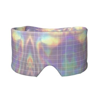 Imagem de Máscara refletiva quadrada para dormir para olhos e orelhas, respirável, ajustável, blecaute, venda, confortável