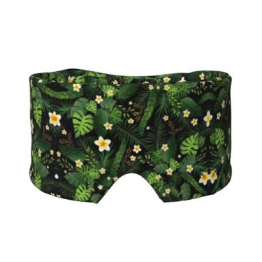 Imagem de Máscara de proteção para olhos e orelhas com estampa havaiana, respirável, ajustável, blecaute, confortável