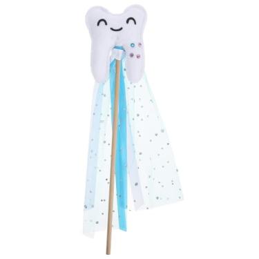 Imagem de YARNOW Teeth Shaped Fairy Sticks, Blue, Fairy Wand with Ribbon for Wedding Cosplay Props Party Decoration