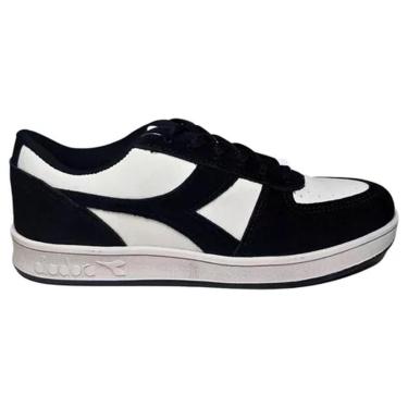 Imagem de Tênis Diadora Playmaker SD Unissex - Branco e Preto-Unissex