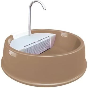 Imagem de Fonte Bebedouro Gatos Caes Automatico Joy Furacao Pet Bivolt - MARROM