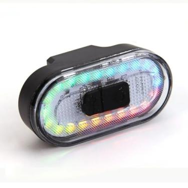 Imagem de Lanterna Traseira para Bicicleta 60 Lumens Carregamento USB MTB Ciclismo Aviso 15 Modos Flash