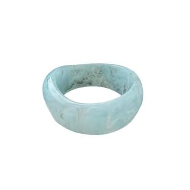 Imagem de Fuqimanman2020 Bracelete de acrílico grosso para mulheres, colorido, irregular, geométrico, resina, pulseira, pulseira larga com placa de acetato de tartaruga, joia moderna, presente, Fixed, Zinco