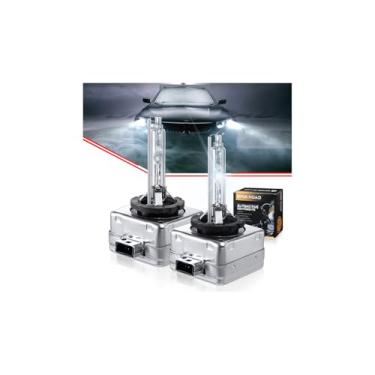 Imagem de BINB ROAD Lâmpadas de farol de xenon HID D1S 8000K Branco Frio/Azul Gelo – Substituição OEM 35W – Visual Elegante – Plug & Play – Par (2 lâmpadas)