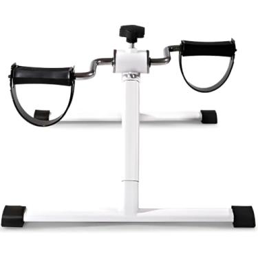 Imagem de Mini Bicicleta Ciclo Ergômetro Portátil, Branco para Fisioterapia e Exercícios