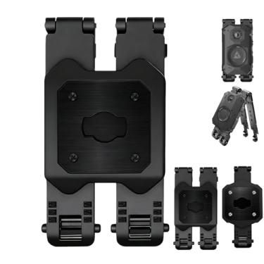 Imagem de wanghongjin Suporte para câmera corporal MOLLE Axon - suporte compatível com colete tático para câmera corporal Axon Taser 2/3/4, sistema de montagem com acessório universal (duplo)