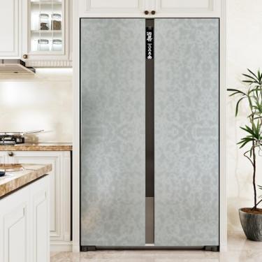 Imagem de EPPKILY Papel de parede metálico cinza prateado descasque e cole bancadas papel de parede texturizado abstrato prateado autoadesivo à prova d'água para armário de cozinha, secador e geladeira