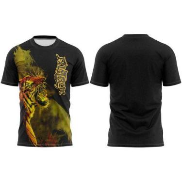 Imagem de Camisa Muay Thai Competidor Luta Camiseta Tiger Elite - 3F Sports, Pre