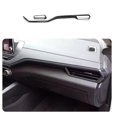 Imagem de KELEIMAI Acessórios de carro adequados para Nissan Altima 2019 2020 2021 2022 2023 2024 2025 painel interno console central acabamento da tampa da saída de ar CA (estilo fibra de carbono) 2 peças ABS