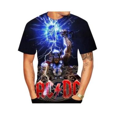 Imagem de Punk Hip Hop T-Shirt, Banda 3D Padrão Impresso, Design Criativo, Venda