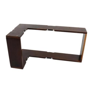 Imagem de DimyFew Prateleira de canto flutuante de madeira para guardar objetos diversos, ideal para decoração de quarto e casa, Sem Luz