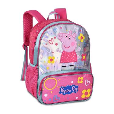 Imagem de Mochila de Costas Infantil Holográfica Peppa Pig-Feminino