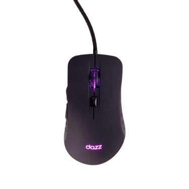 Imagem de Mouse Gamer DAZZ GMO2000, RGB, 7200 DPI Ajustável, 6 Botões, 500Hz, Preto - 62000180-Unissex