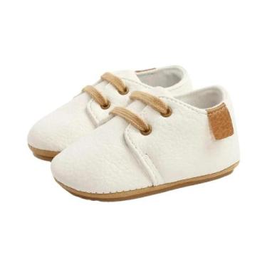 Imagem de Sapatos De Bebê Unissex Em Couro PU Retro Com Solado De Borracha Antid