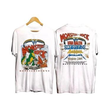 Imagem de Camiseta Masculina Preta Vintage Monsters of Rock Tour 1988 Van Halen 