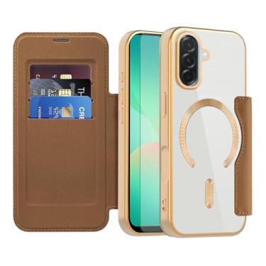 Imagem de Asuwish Capa de telefone para Samsung Galaxy A26 5G capa carteira magnética com protetor de tela de vidro temperado flip porta-cartão de crédito bloqueio RFID slot robusto acessórios para celular A 26